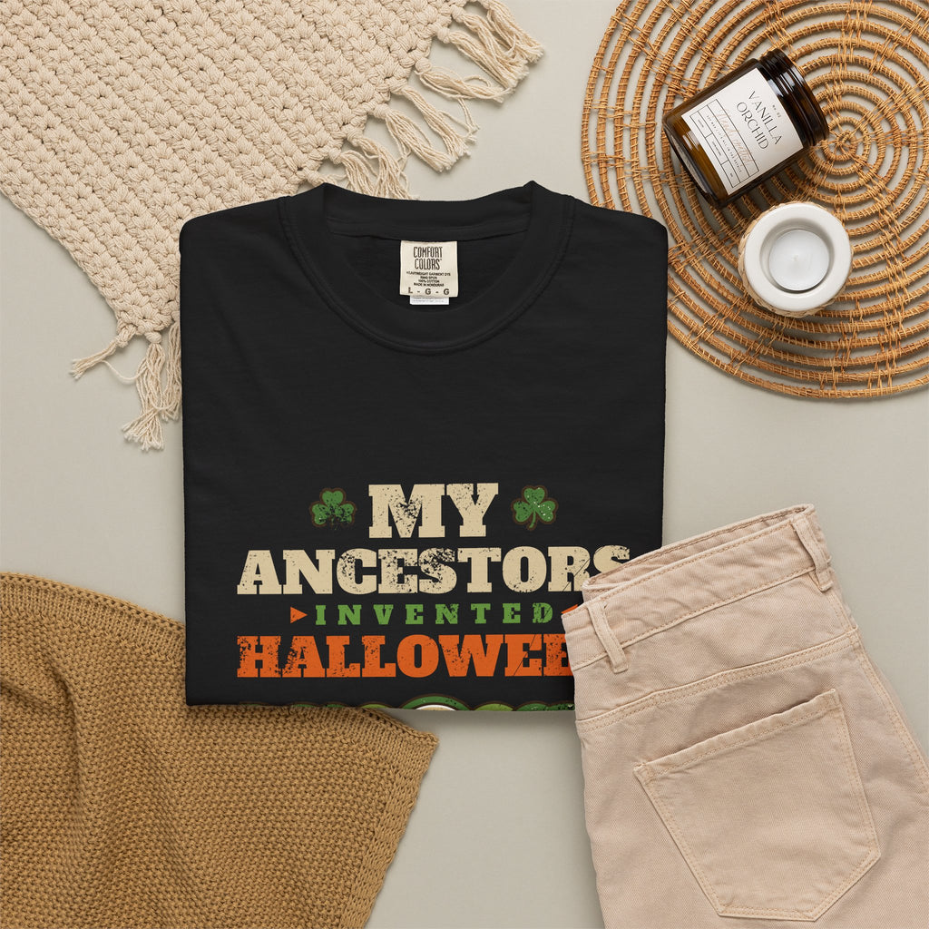 My Ancestors Invented Halloween Celtic Bonfire T-Shirt