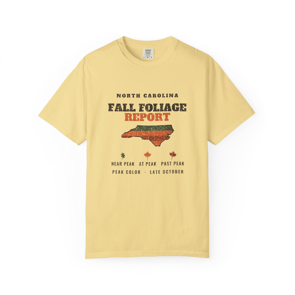 North Carolina Fall Foliage Report Map T-Shirt