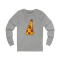 New Hampshire Pizza Map Long Sleeve Tee