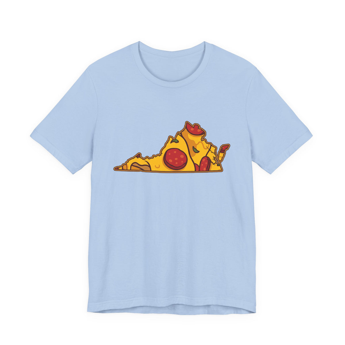 Virginia Pizza Map T-Shirt