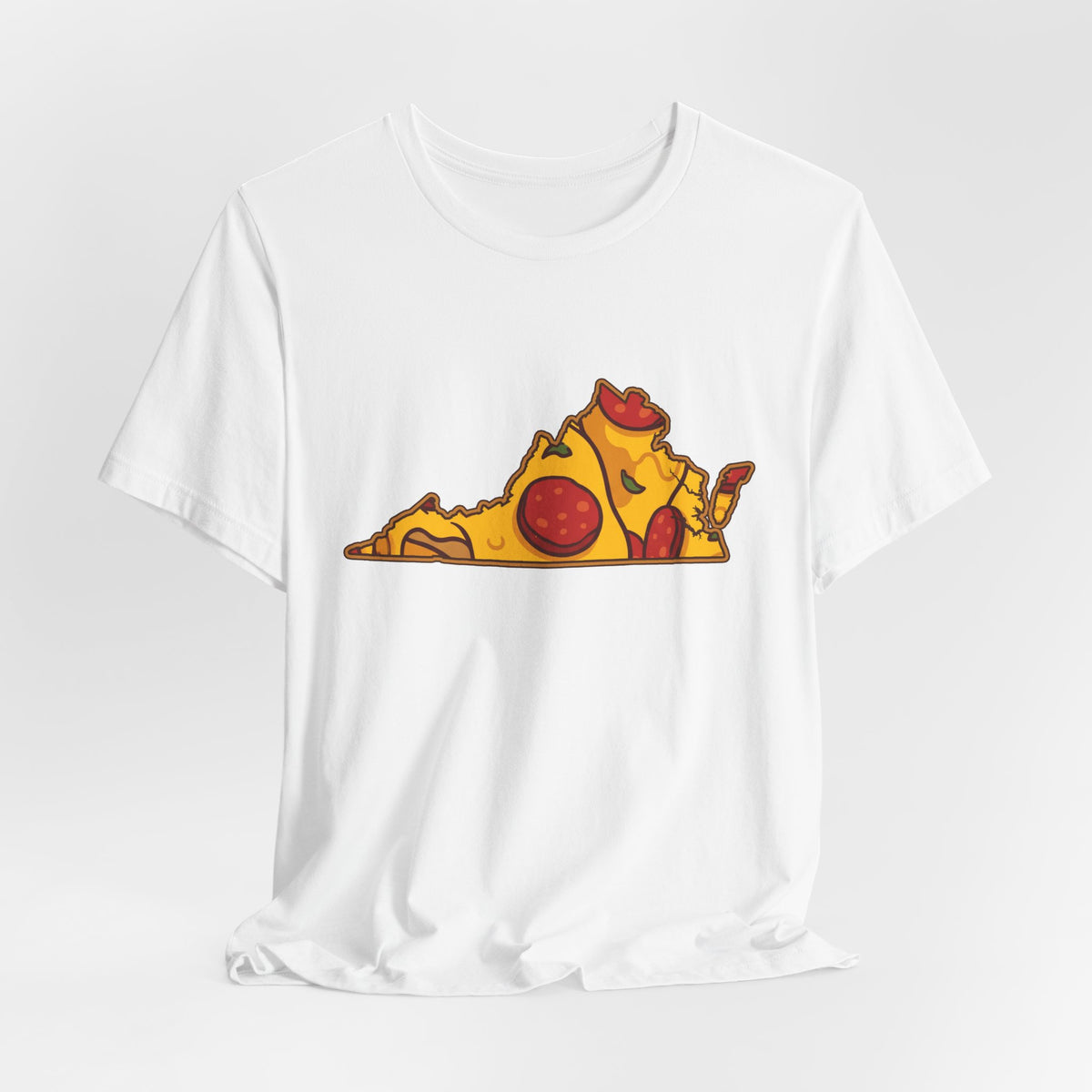 Virginia Pizza Map T-Shirt