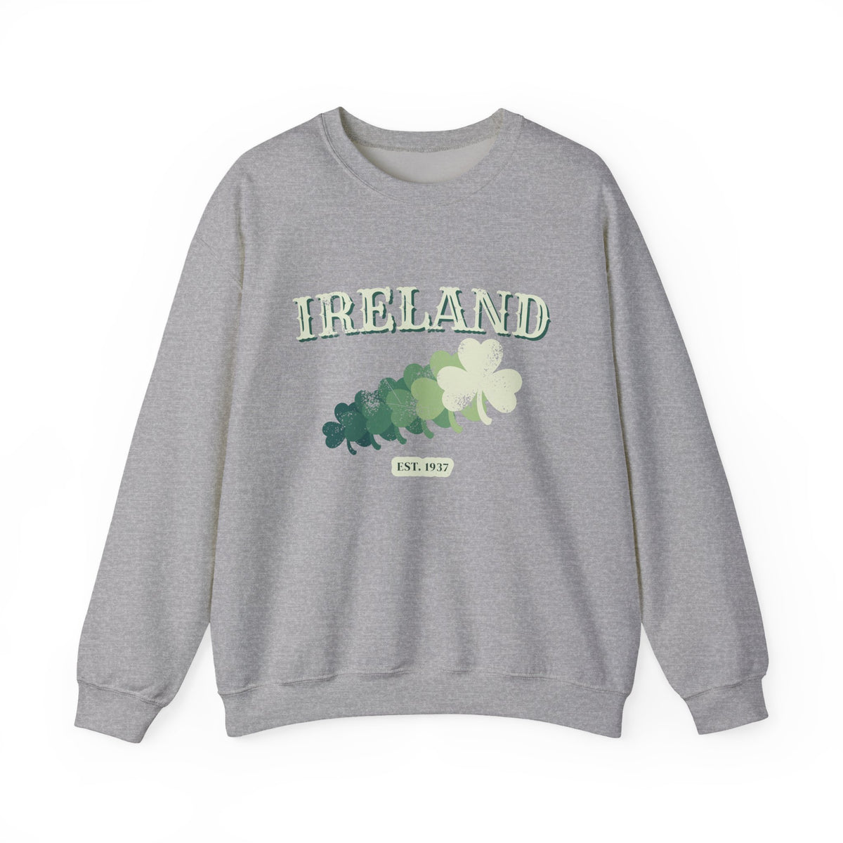 Ireland Est 1937 Vintage Ornate Lettering Crewneck Sweatshirt