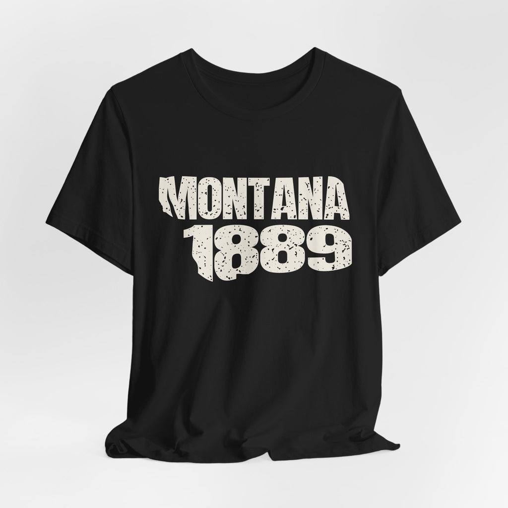 Montana Vintage Letters Map T-Shirt