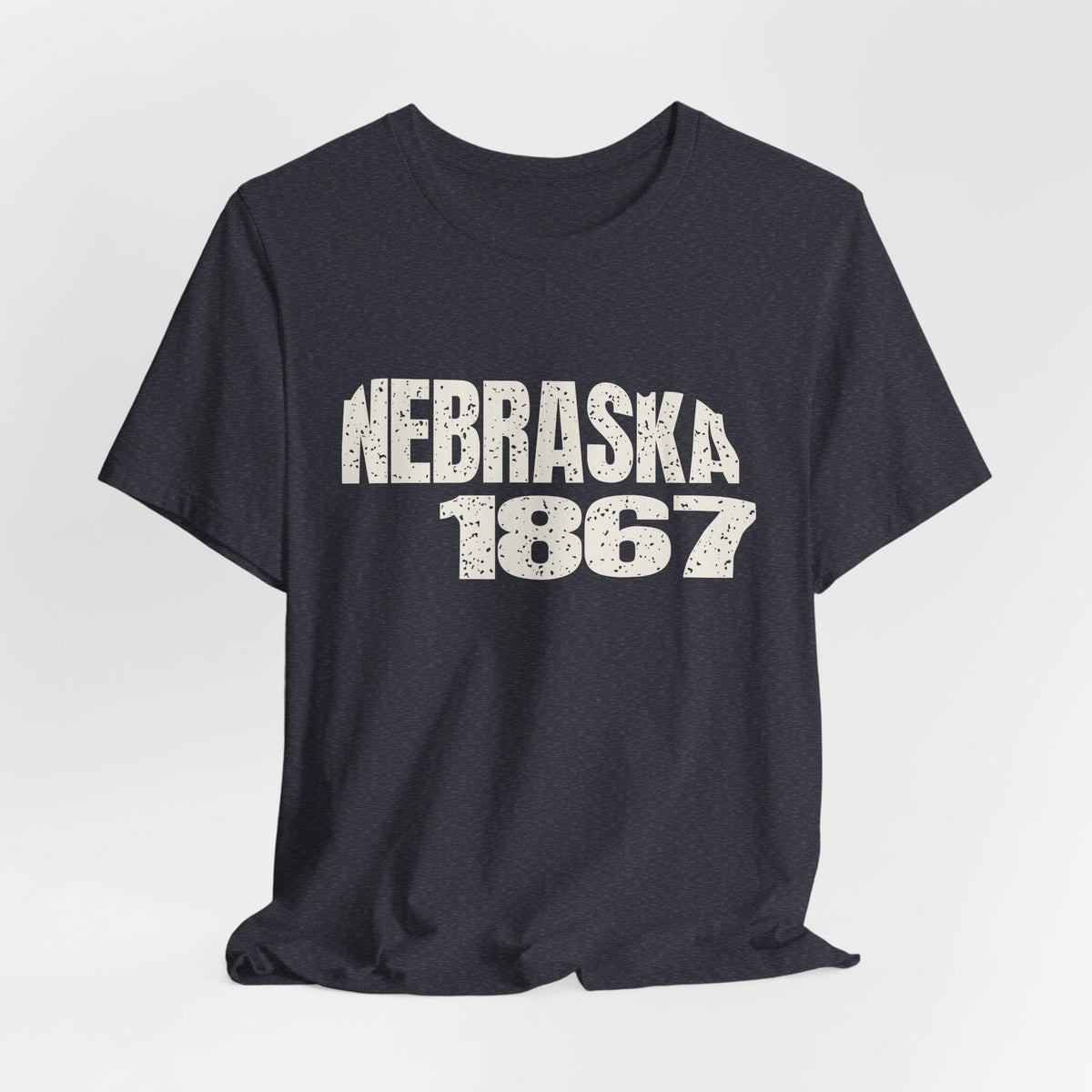 Nebraska Vintage Letters Map T-Shirt