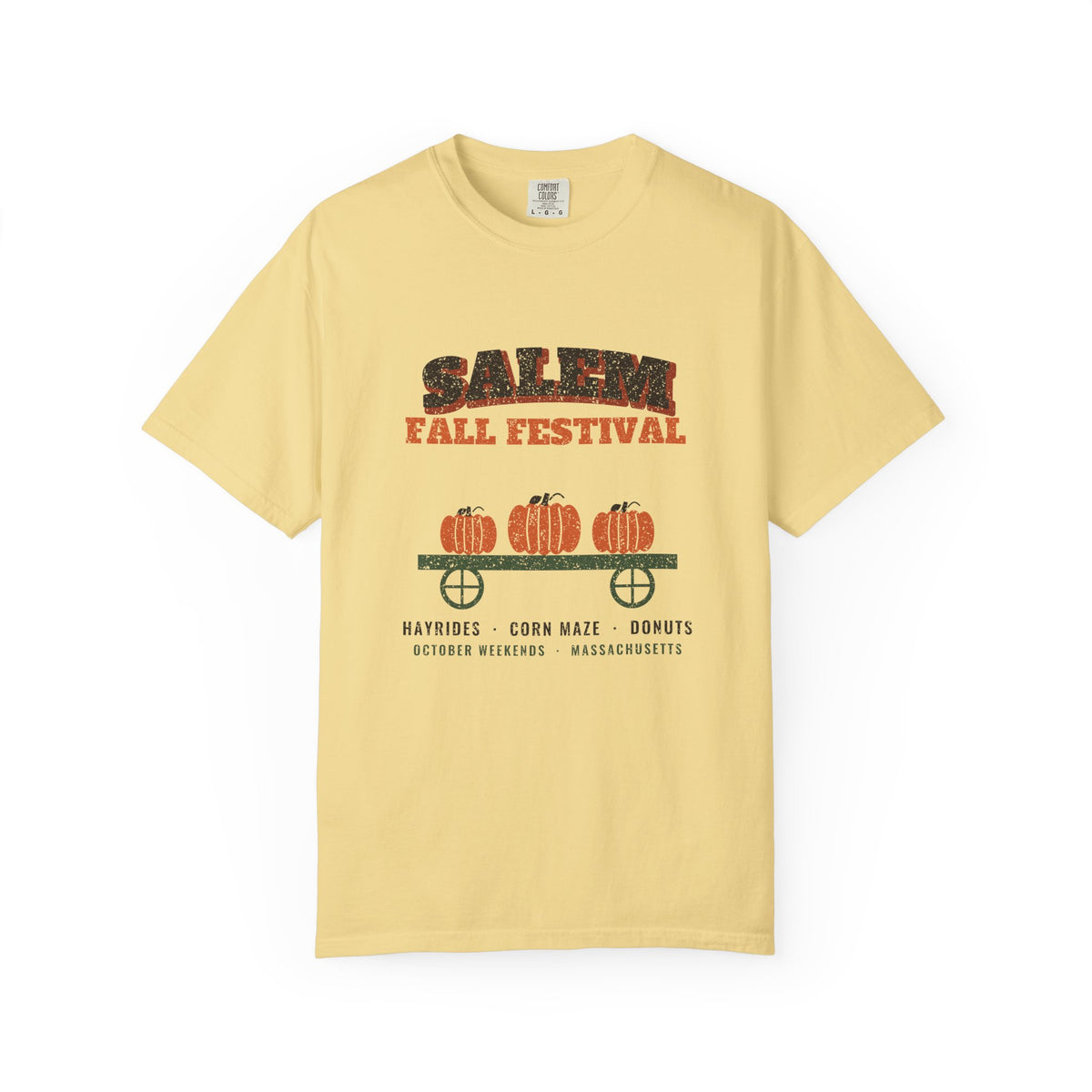 Salem Massachusetts Fall Festival Hay Wagon T-Shirt
