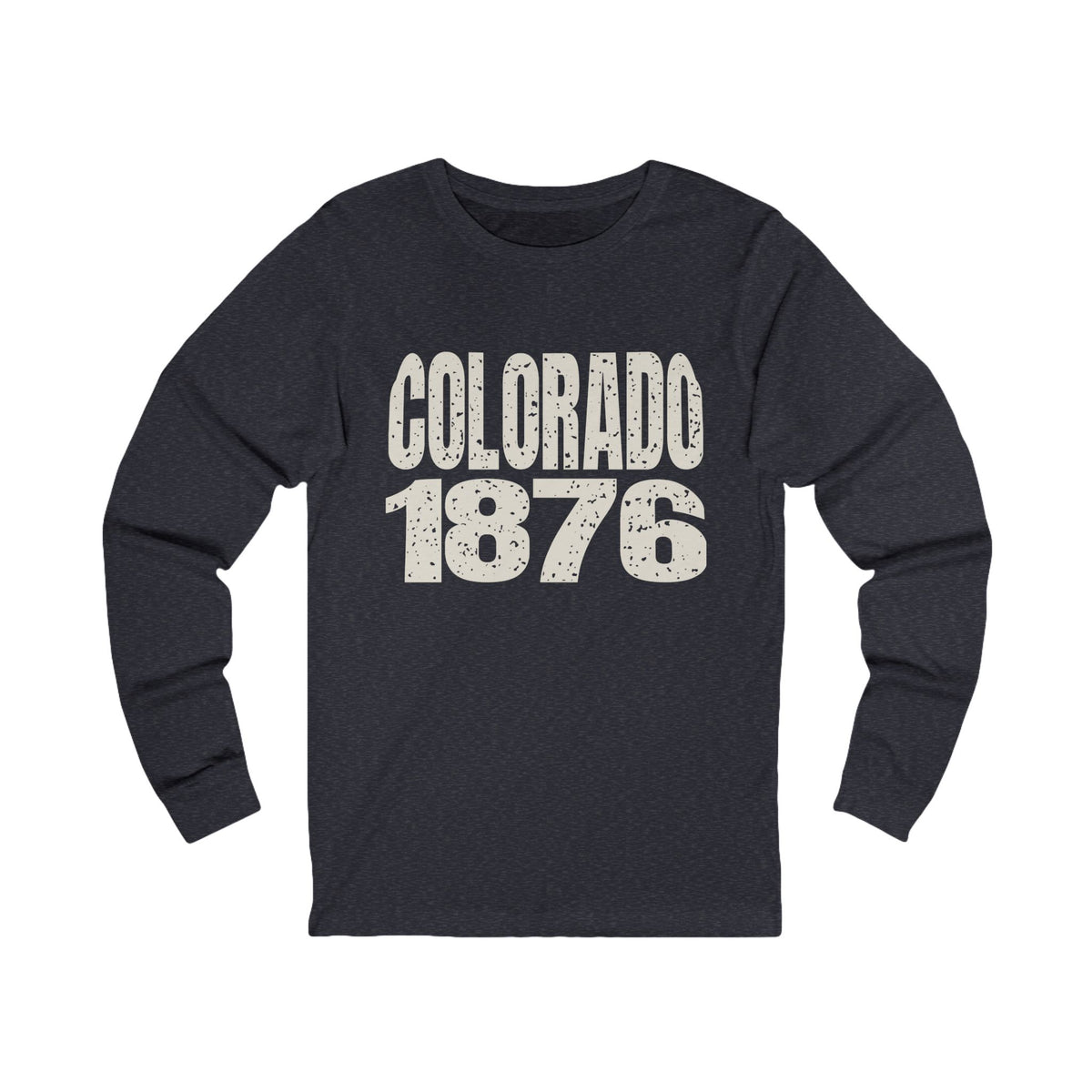 Colorado Vintage Letters Map Long Sleeve Tee