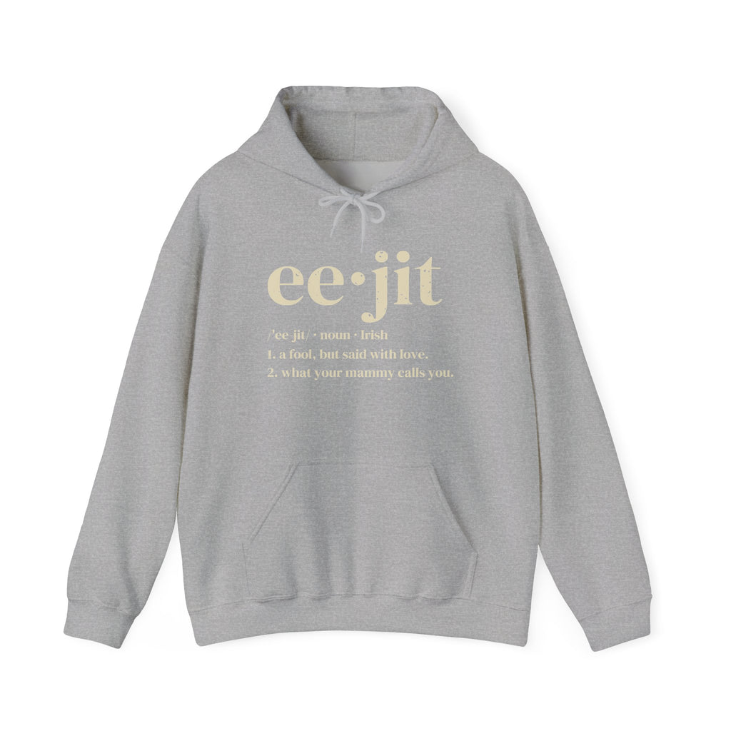 Eejit Irish Slang Dictionary Definition Hoodie