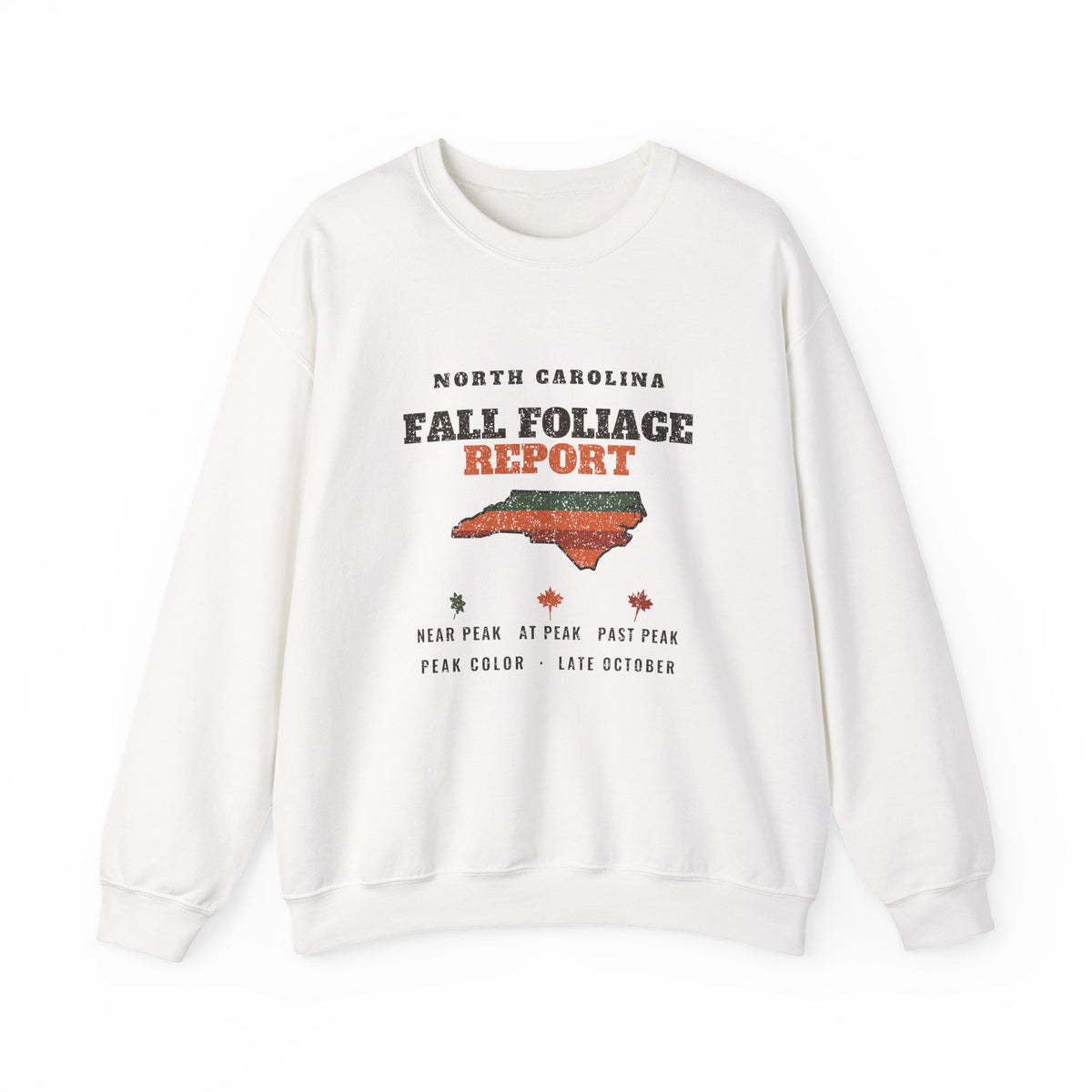 North Carolina Fall Foliage Report Map Crewneck Sweatshirt