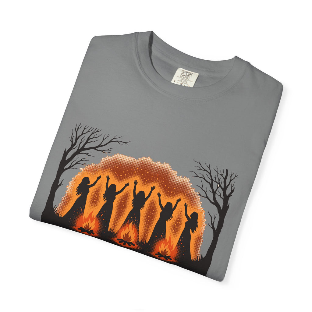 Women Dancing Around Bonfires Night Silhouettes T-Shirt