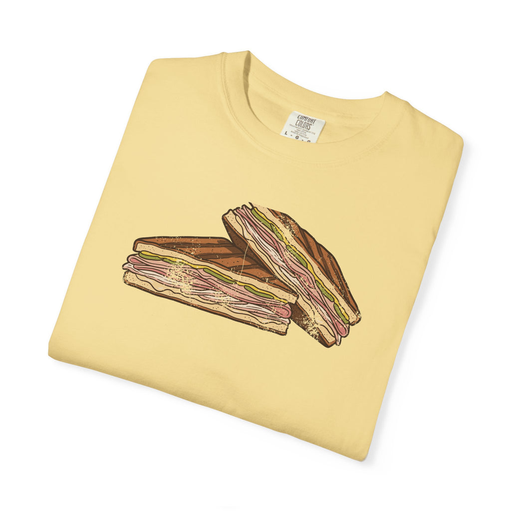 Tampa Cuban Sandwich Retro Food Illustration T-Shirt