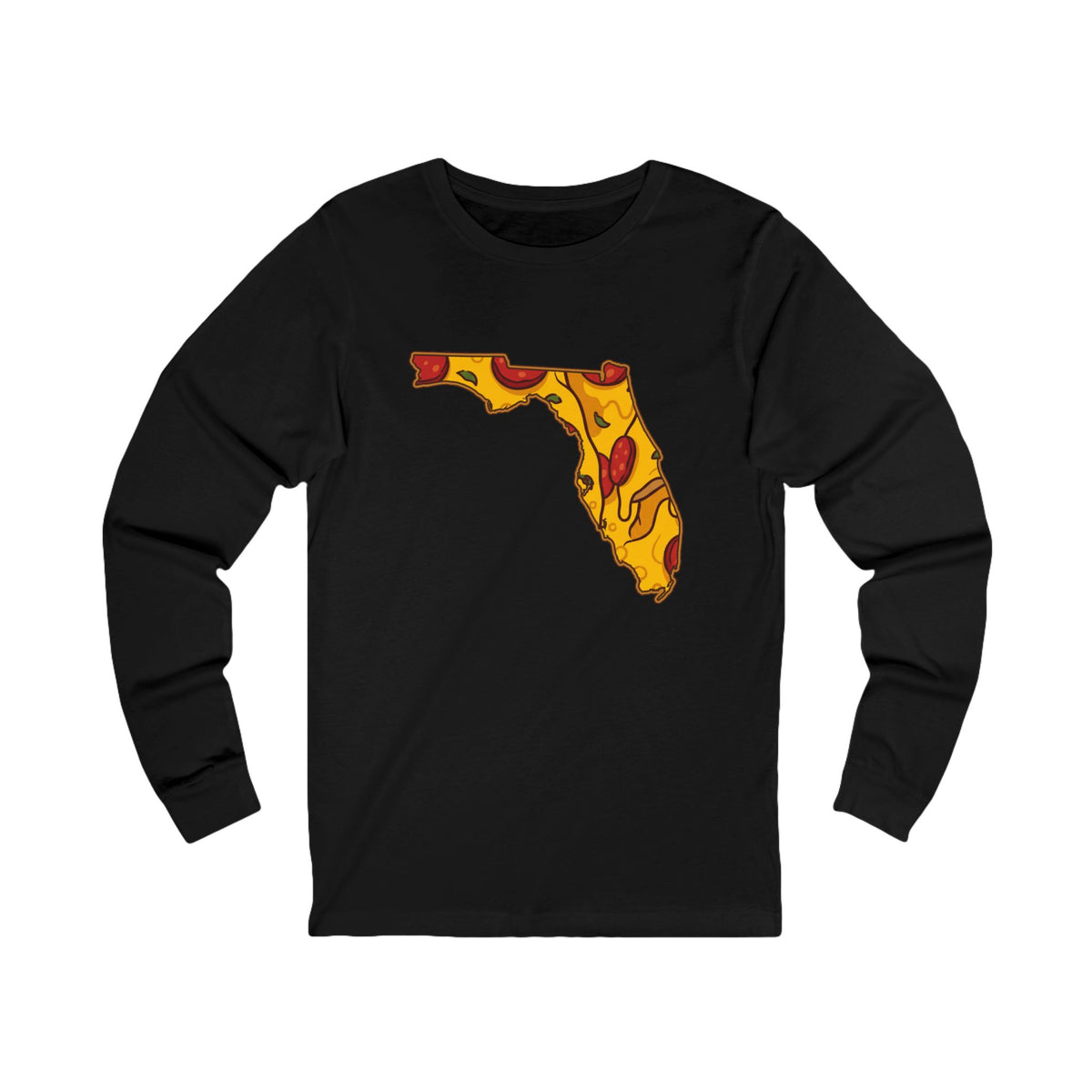 Florida Pizza Map Long Sleeve Tee