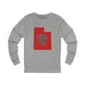 Utah Varsity Monogram Map Long Sleeve Tee
