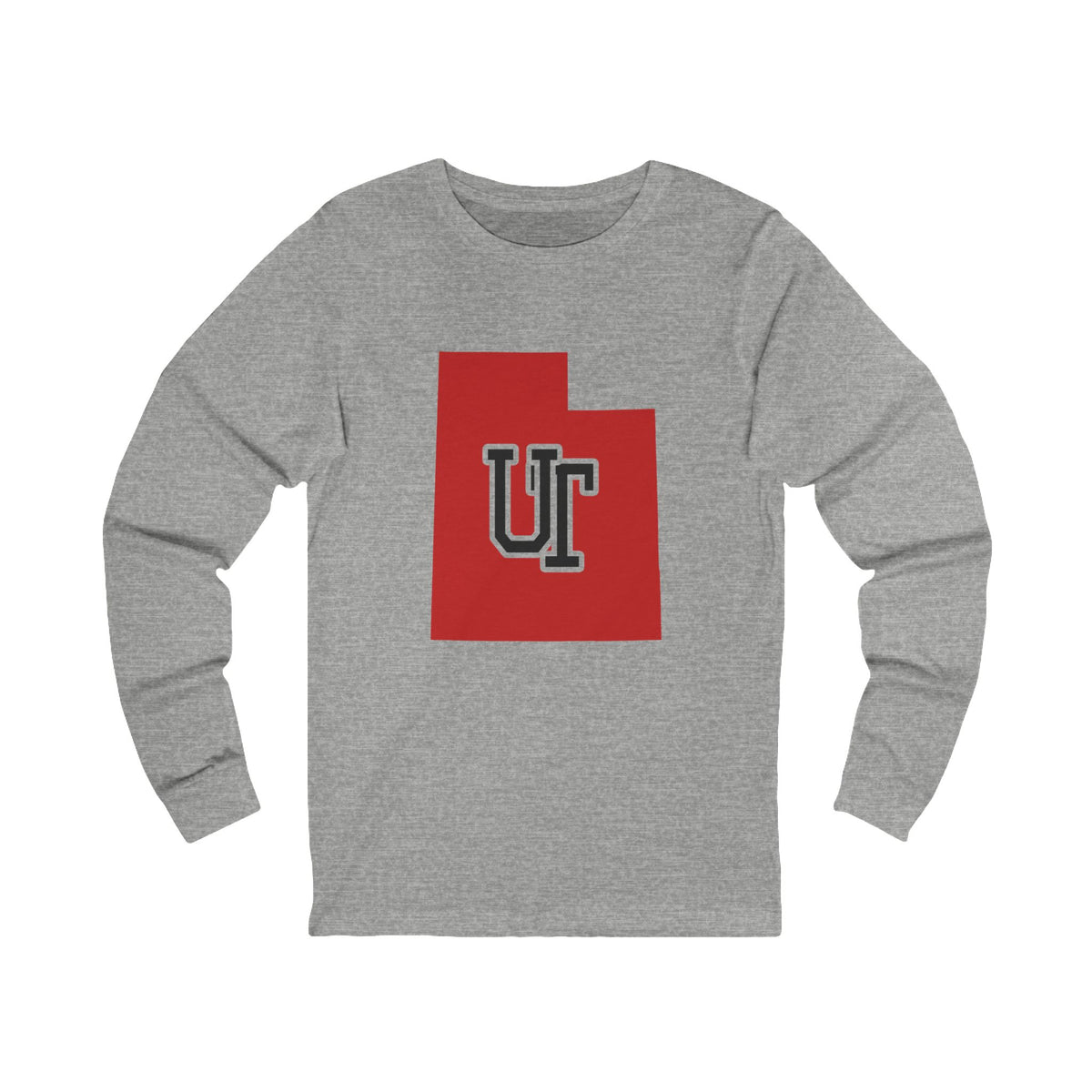 Utah Varsity Monogram Map Long Sleeve Tee