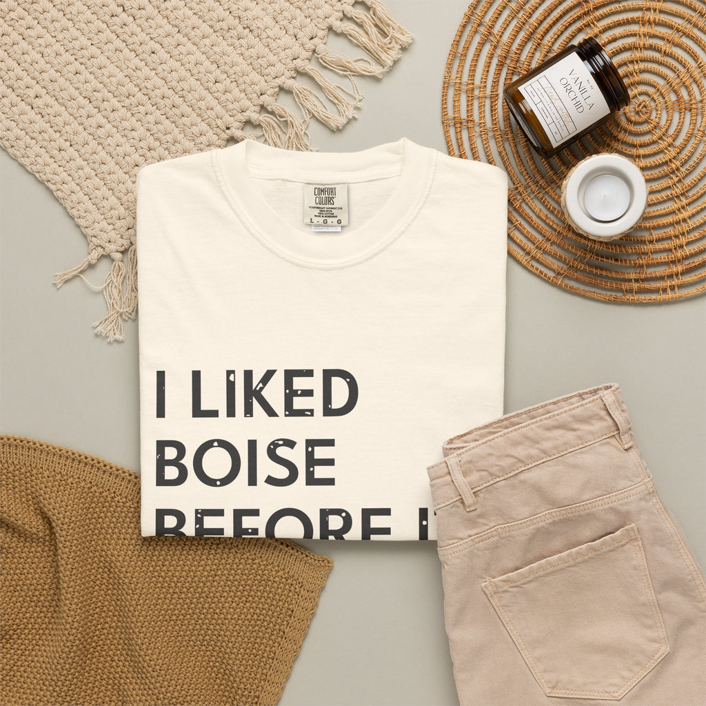 I Liked Boise Before It Was Cool Retro Hometown T-Shirt