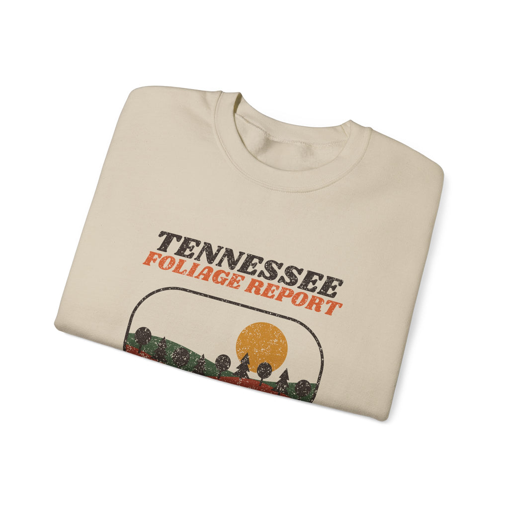 Tennessee Foliage Report Retro Landscape Crewneck Sweatshirt