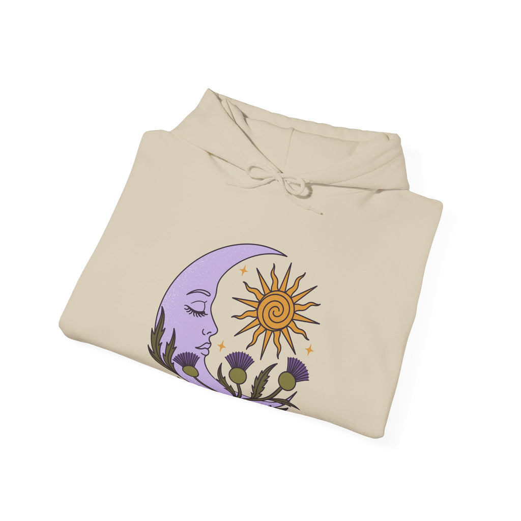 Thistle Moon Celestial Sun and Stars Hoodie