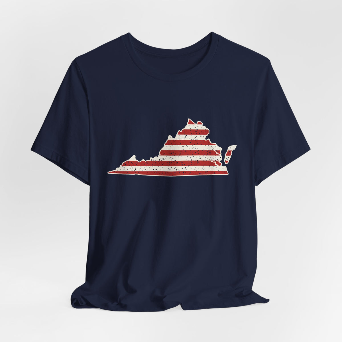 Virginia American Flag Map T-Shirt