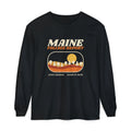 Maine Foliage Report Retro Landscape Long Sleeve Tee