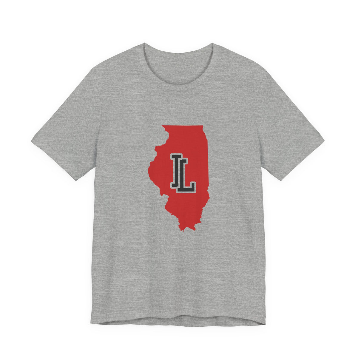 Illinois Varsity Monogram Map T-Shirt