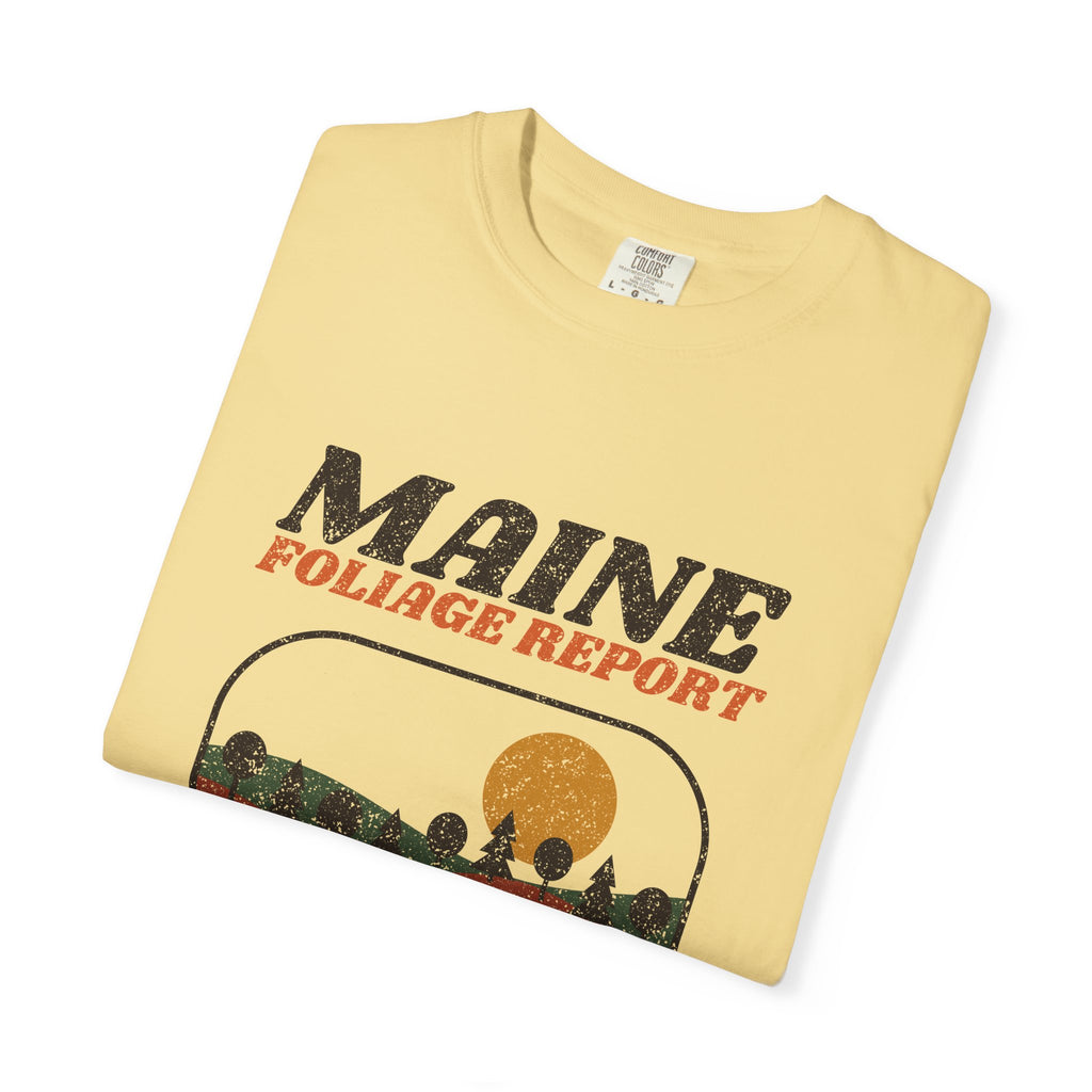 Maine Foliage Report Retro Landscape T-Shirt