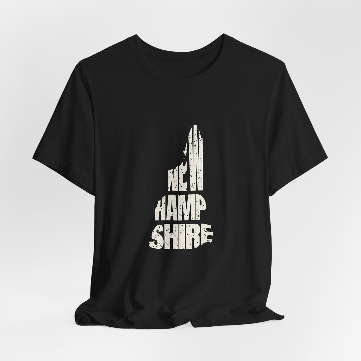 New Hampshire Vintage Letters Map T-Shirt