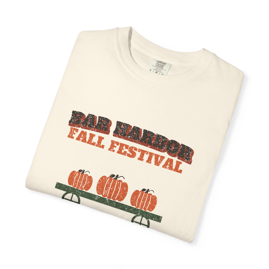 Bar Harbor Maine Fall Festival Hay Wagon T-Shirt