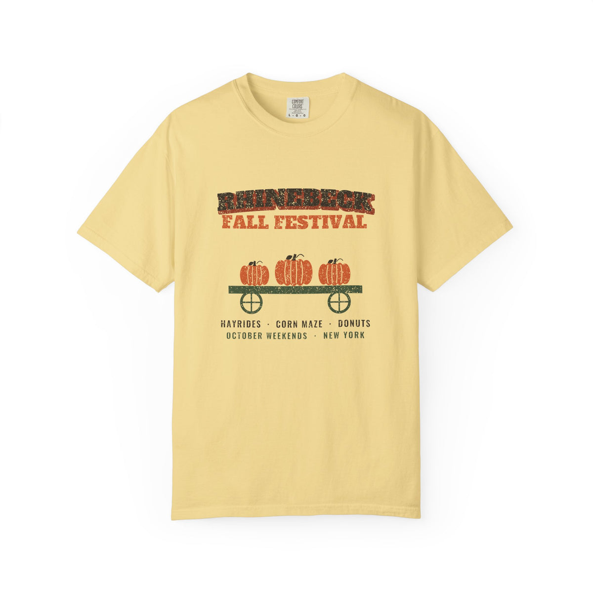 Rhinebeck New York Fall Festival Hay Wagon T-Shirt