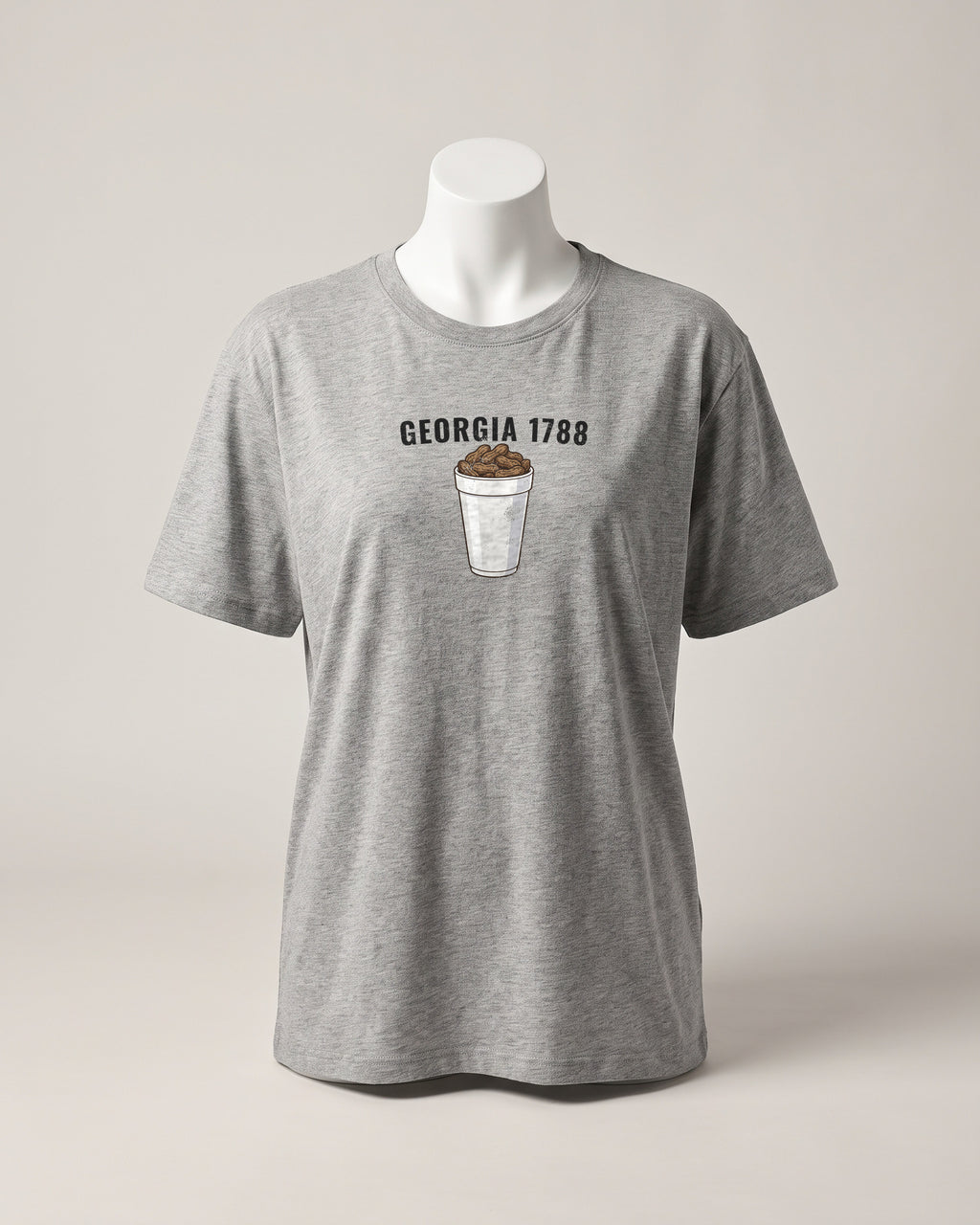 Georgia Boiled Peanuts Retro Food Illustration T-Shirt (photo)