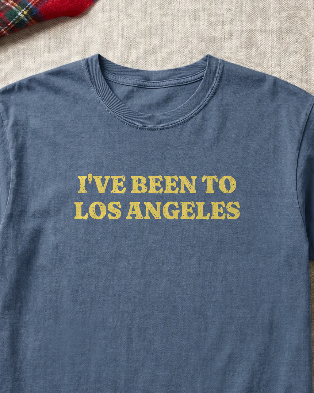I've Been to Los Angeles Vintage Travel Souvenir T-Shirt (close-up)