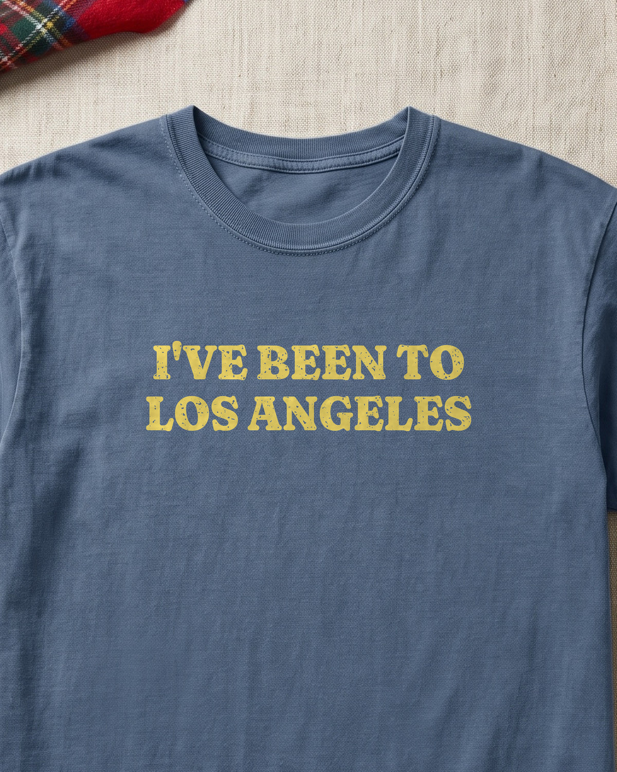 I've Been to Los Angeles Vintage Travel Souvenir T-Shirt (close-up)