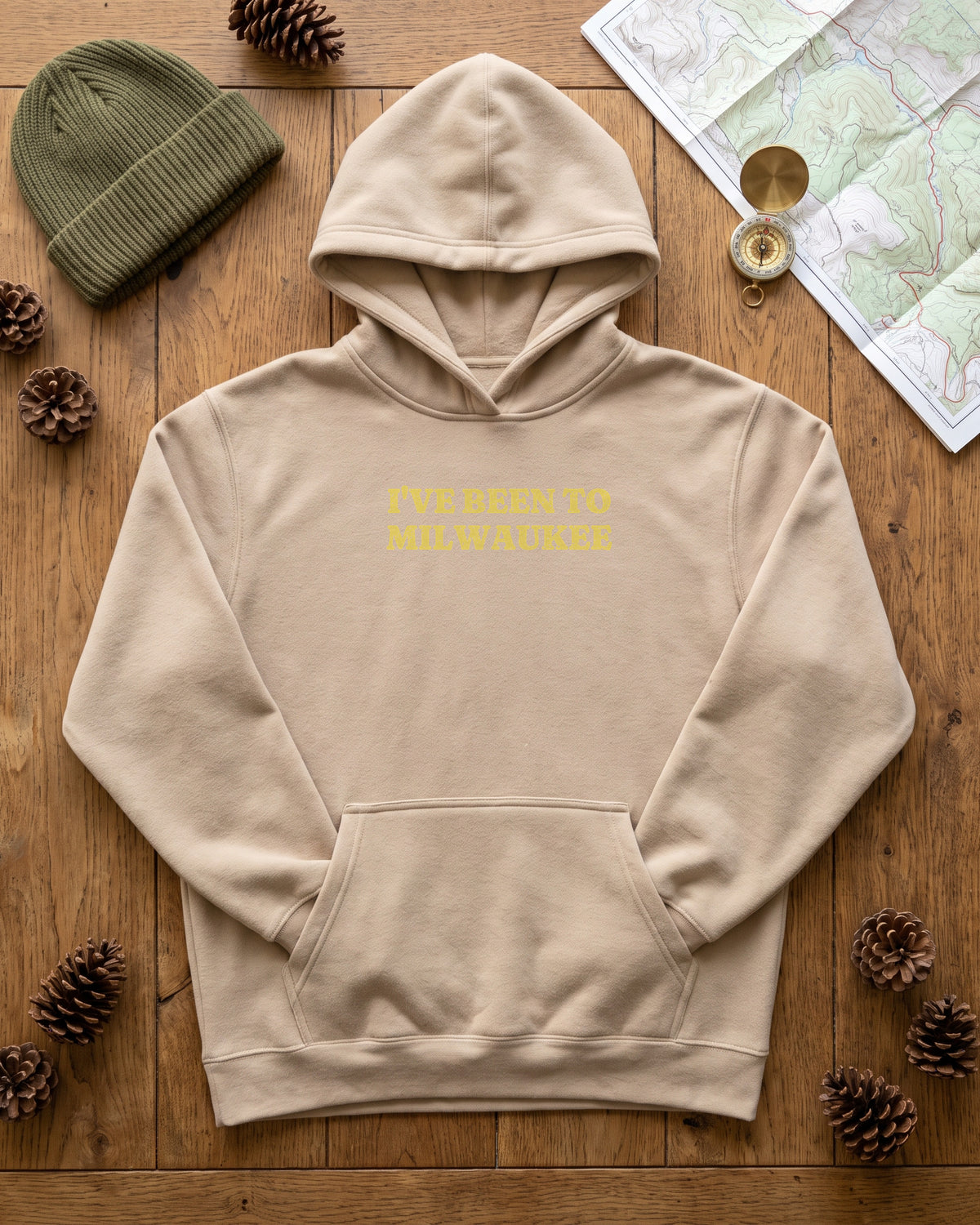 I've Been to Milwaukee Vintage Travel Souvenir Hoodie (photo)