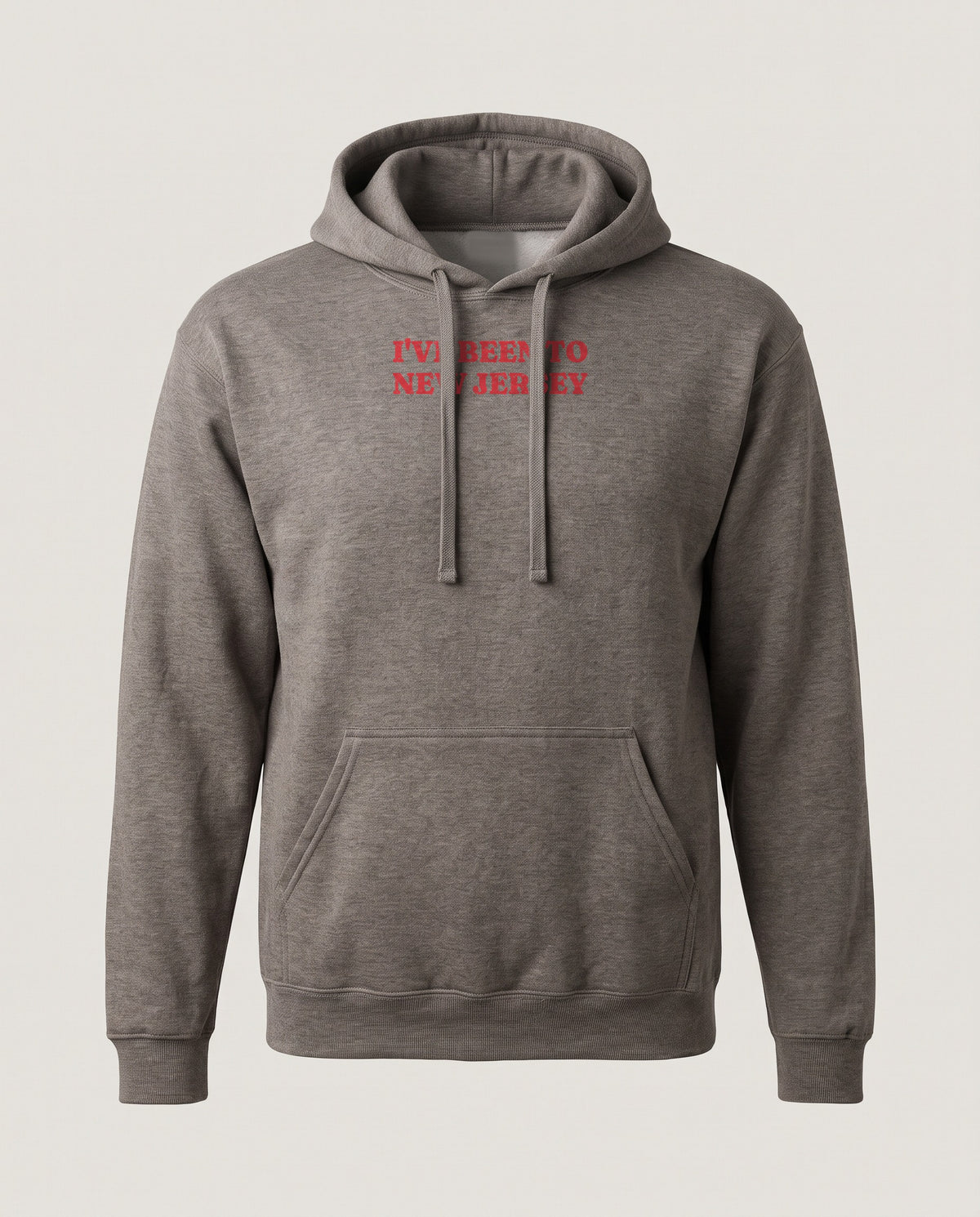 I've Been to New Jersey Vintage Travel Souvenir Hoodie — Dark Heather (mockup)