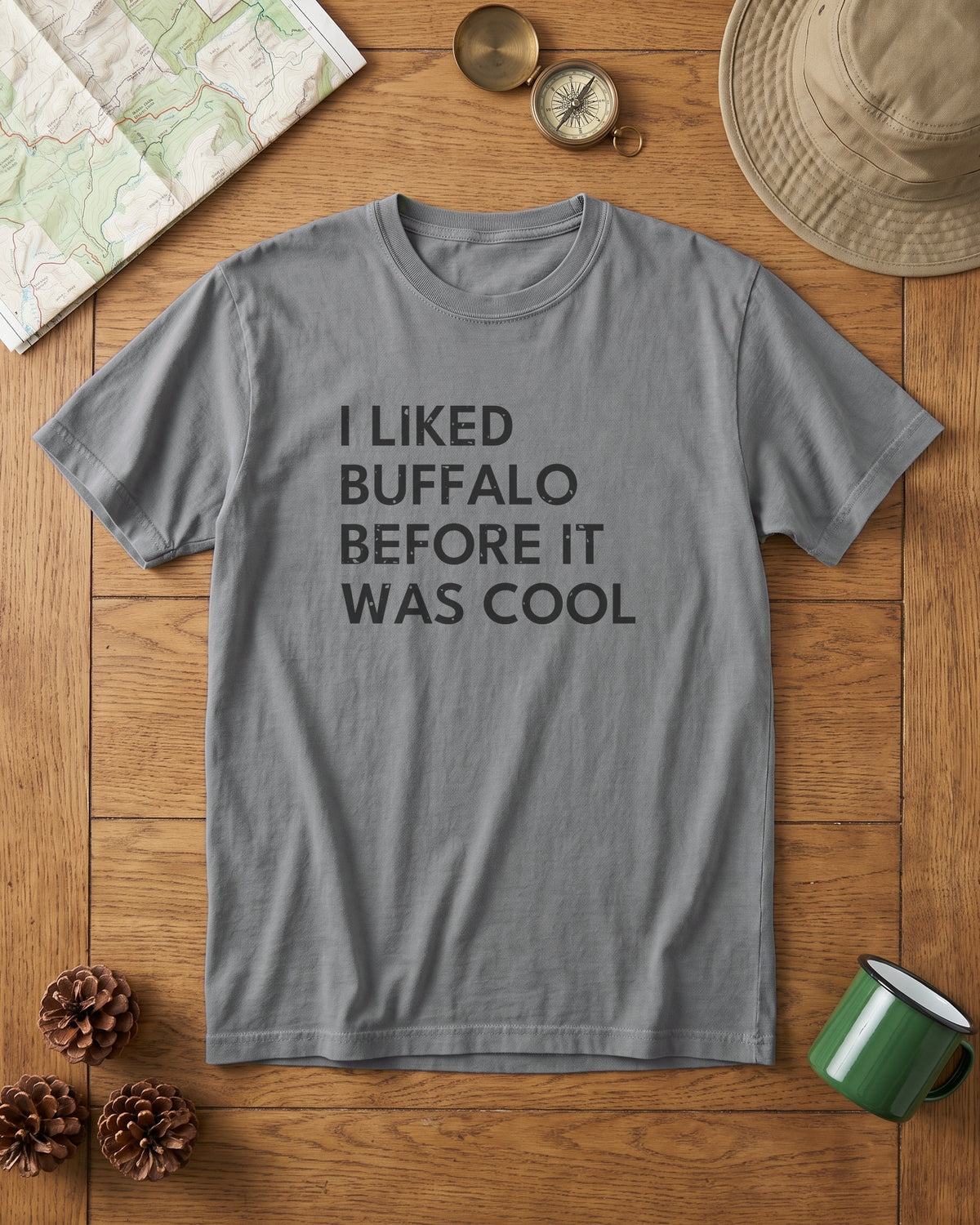 I Liked Buffalo Before It Was Cool Retro Hometown T-Shirt (photo)