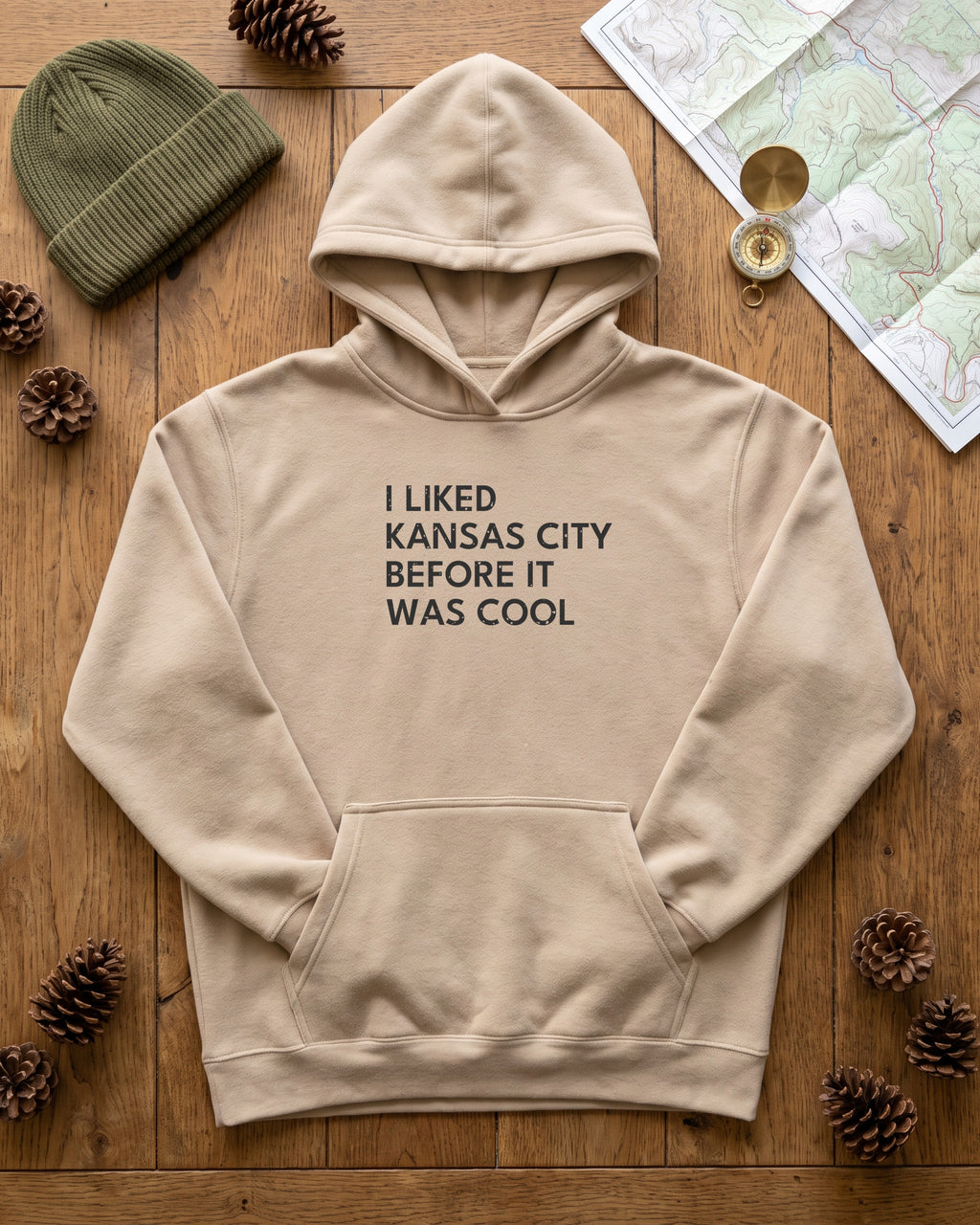 I Liked Kansas City Before It Was Cool Hometown Hoodie (photo)