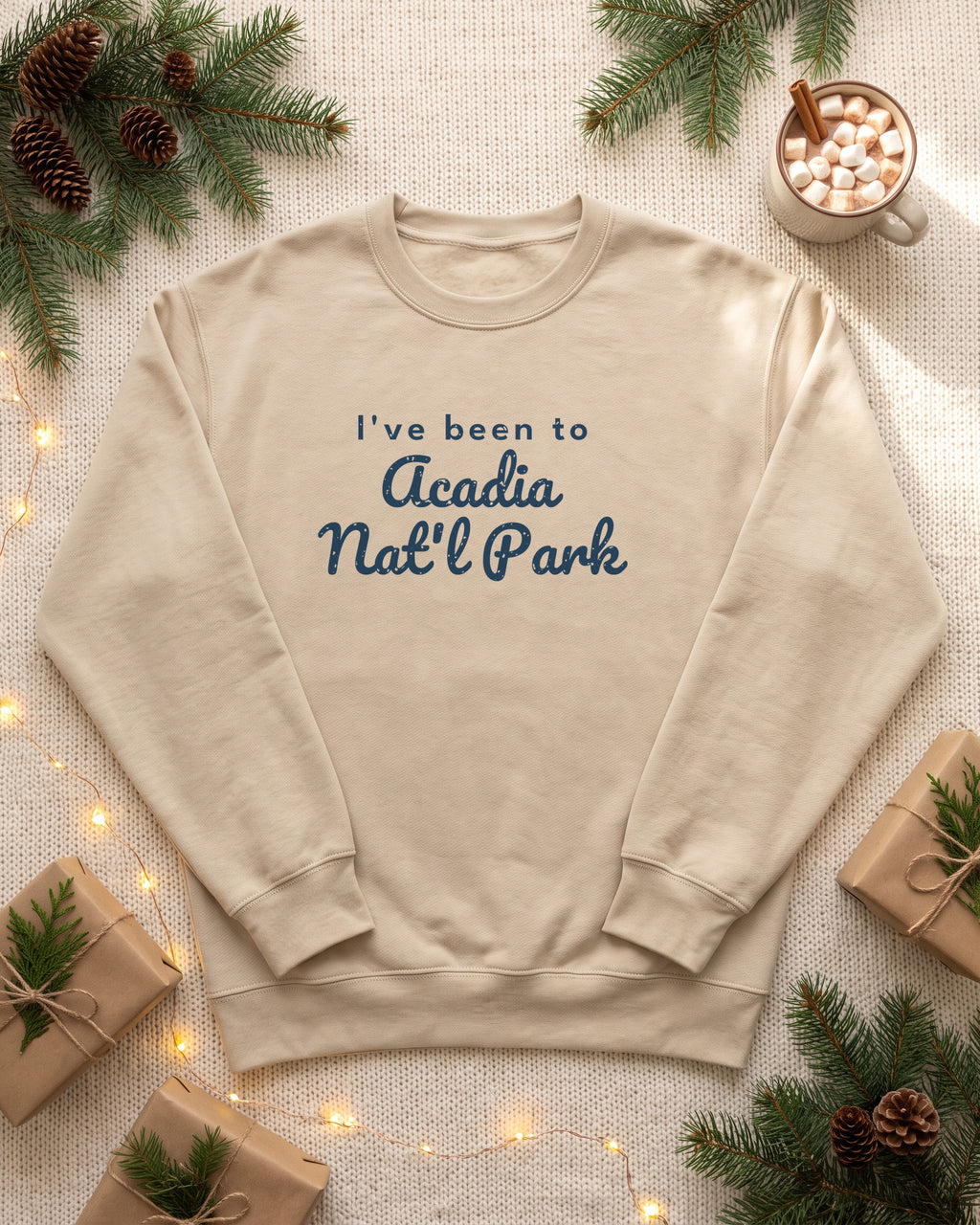 I've Been to Acadia Nat'l Park Vintage Travel Crewneck Sweatshirt (photo)