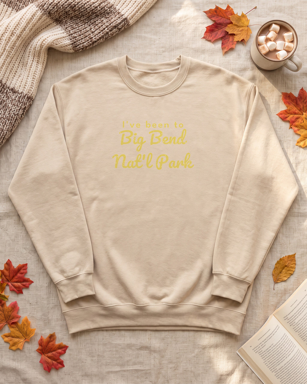 I've Been to Big Bend Nat'l Park Vintage Travel Crewneck Sweatshirt (photo)