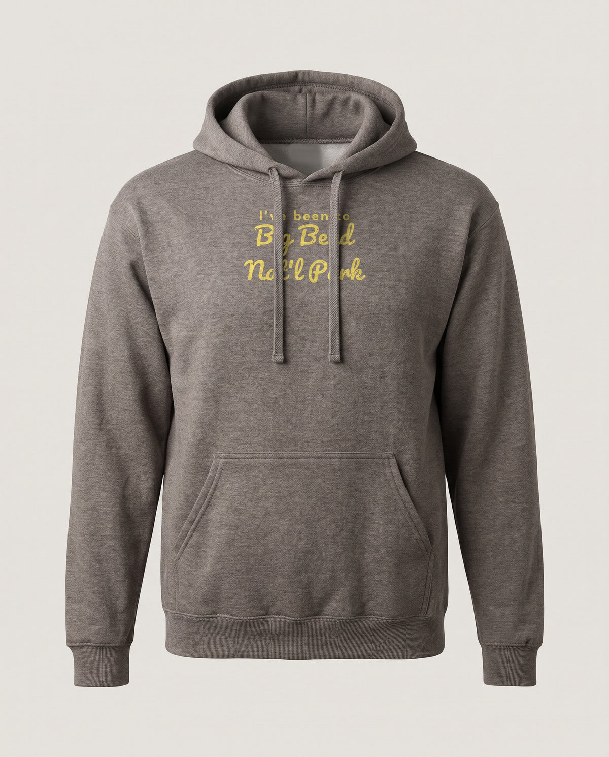 I've Been to Big Bend Nat'l Park Vintage Travel Hoodie — Dark Heather (mockup)