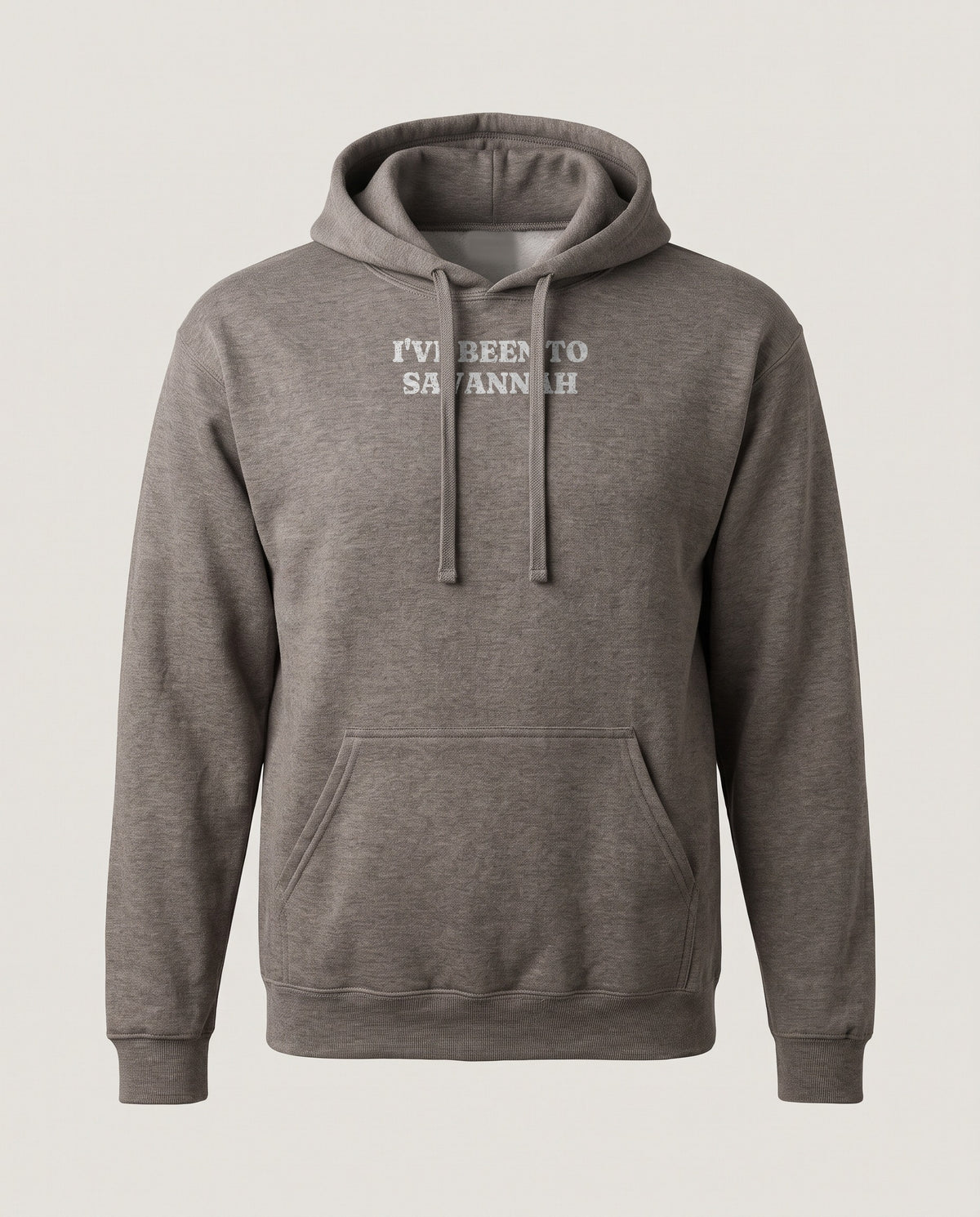 I've Been to Savannah Vintage Travel Souvenir Hoodie — Dark Heather (mockup)