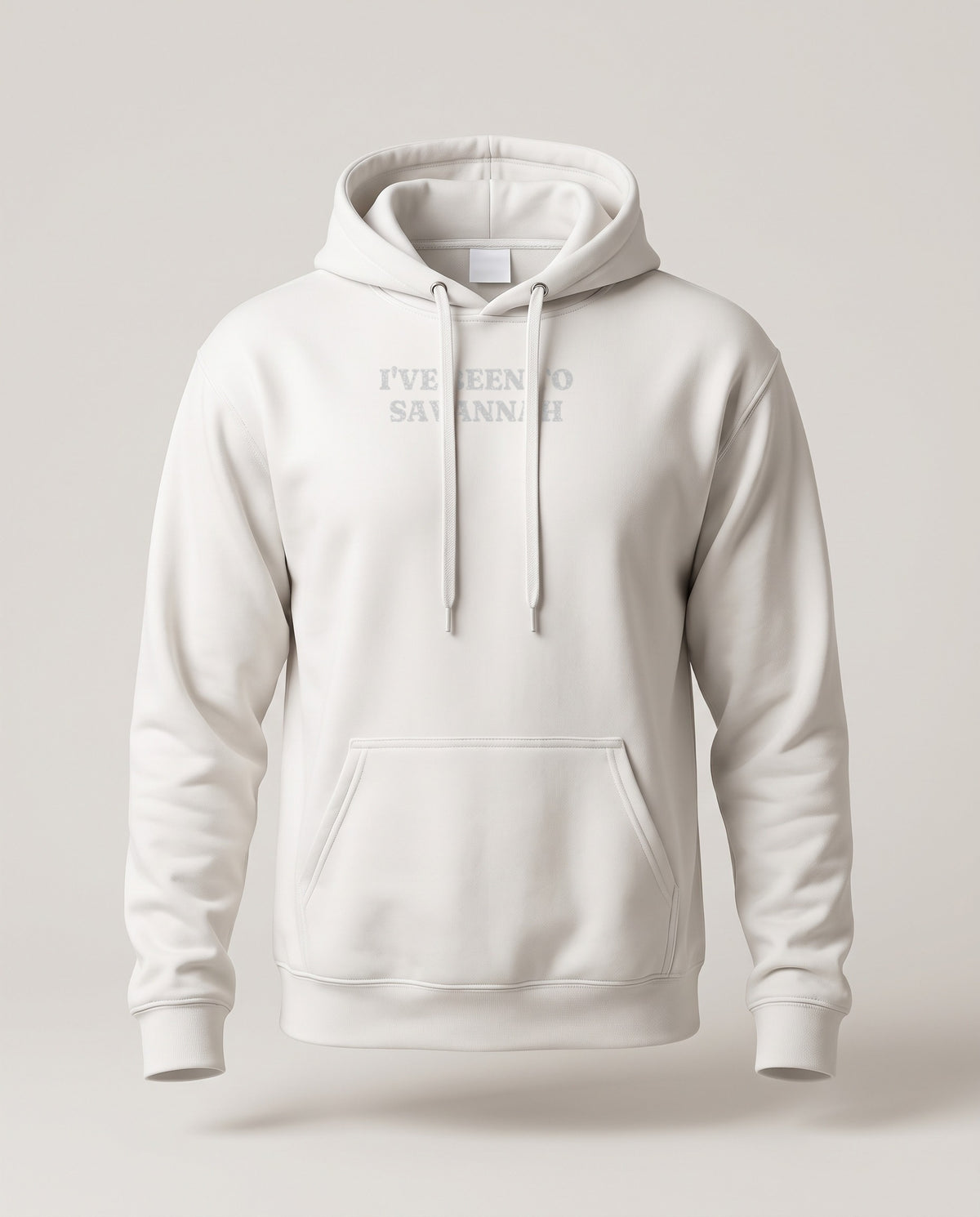 I've Been to Savannah Vintage Travel Souvenir Hoodie — White (mockup)