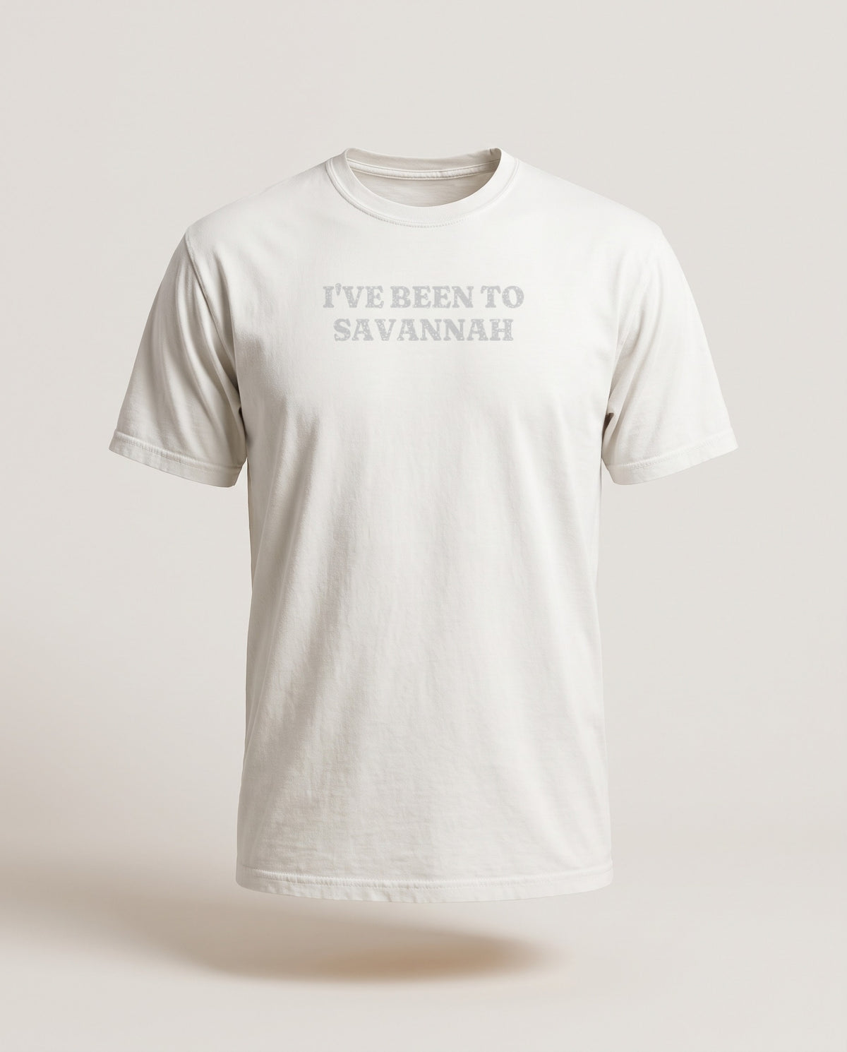 I've Been to Savannah Vintage Travel Souvenir T-Shirt — White (mockup)