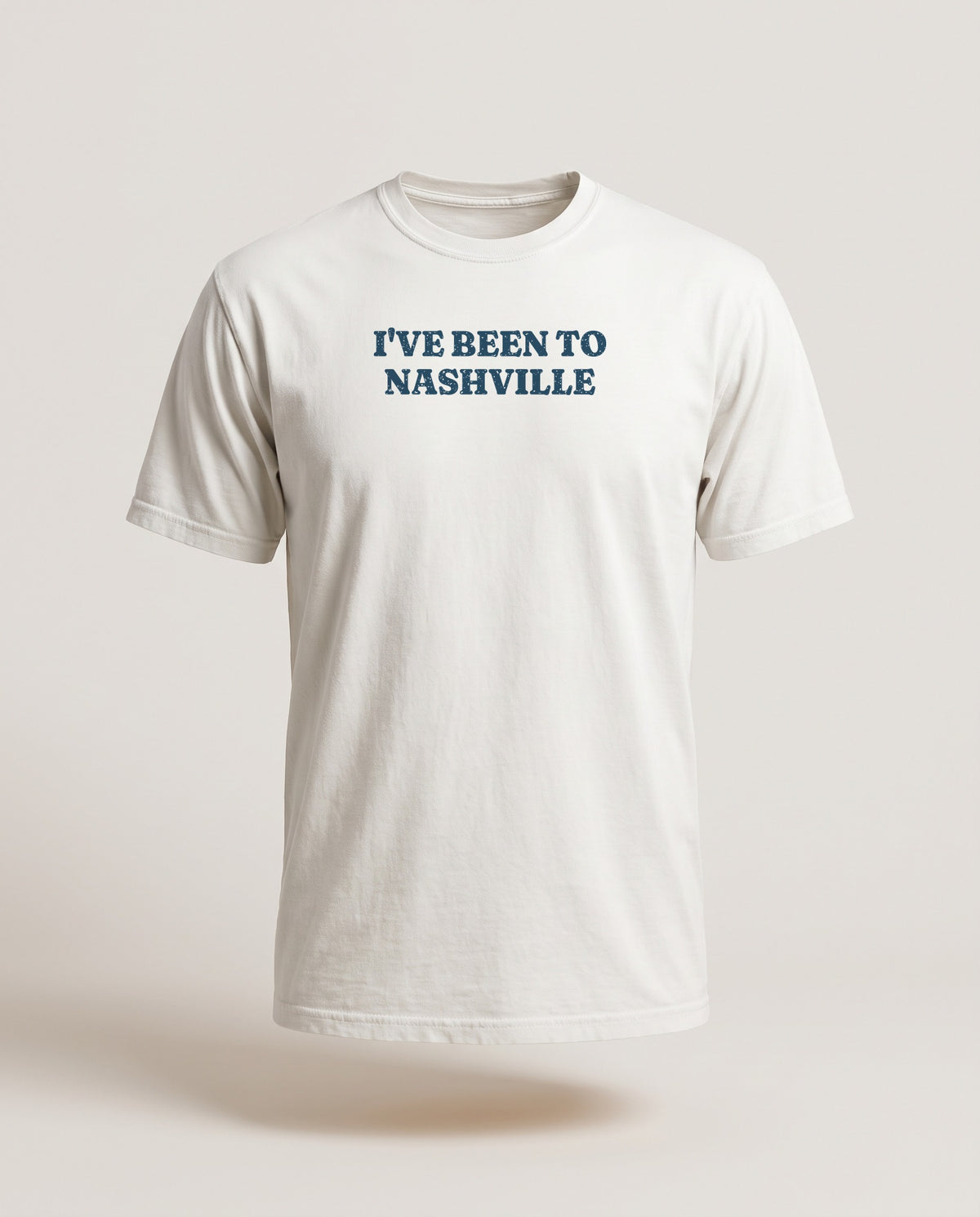 I've Been to Nashville Vintage Travel Souvenir T-Shirt — White (mockup)