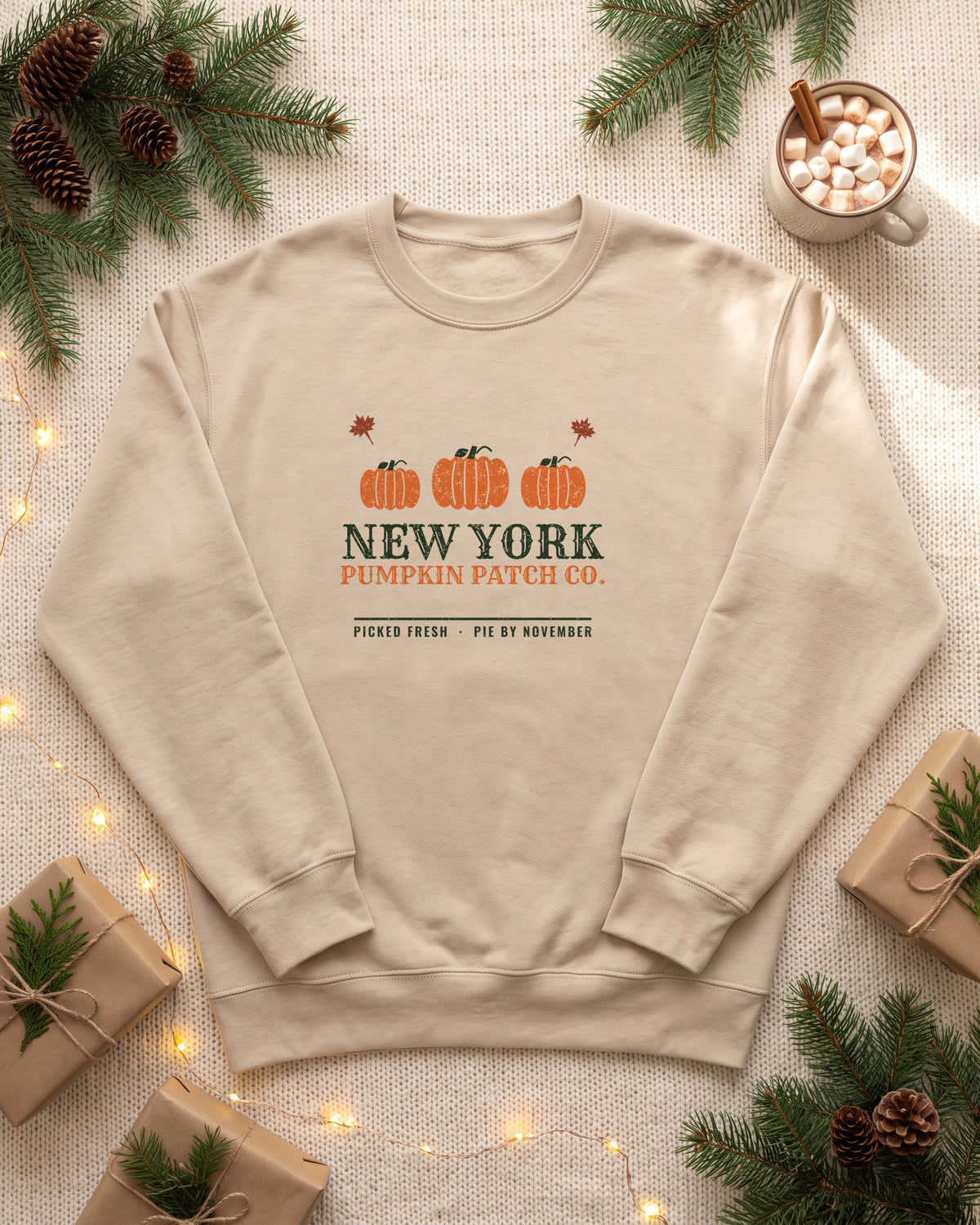 New York Pumpkin Patch Co. Retro Crewneck Sweatshirt (photo)