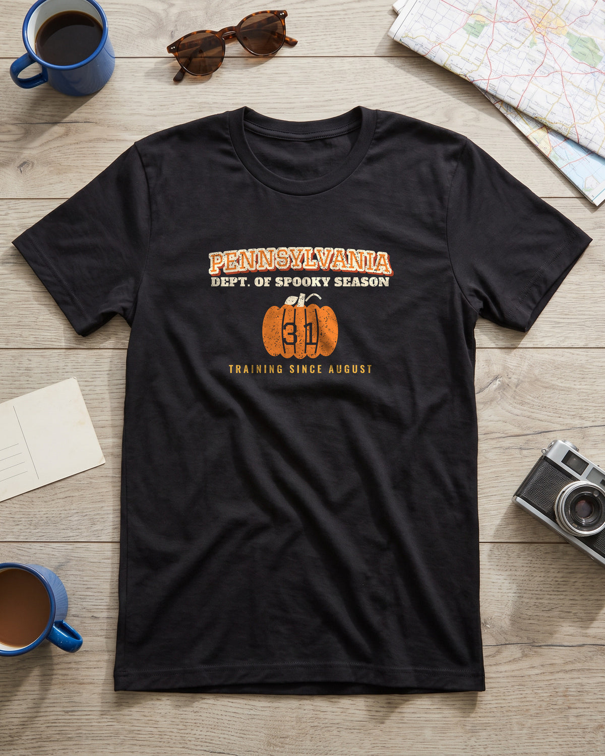 Pennsylvania Dept. of Spooky Season Varsity T-Shirt (photo)