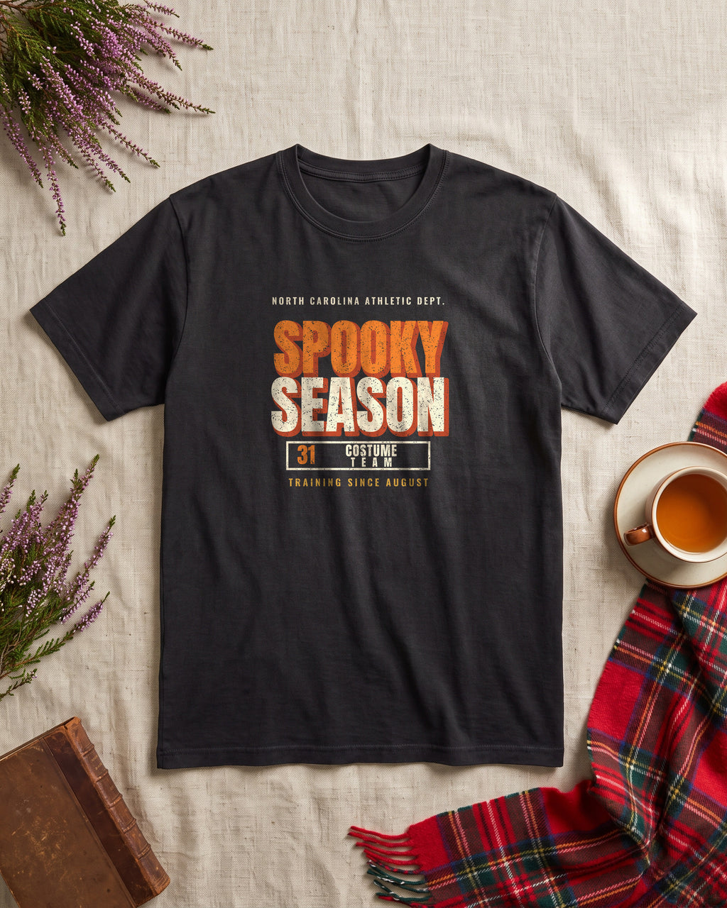 North Carolina Spooky Season Athletic Dept. T-Shirt (photo)