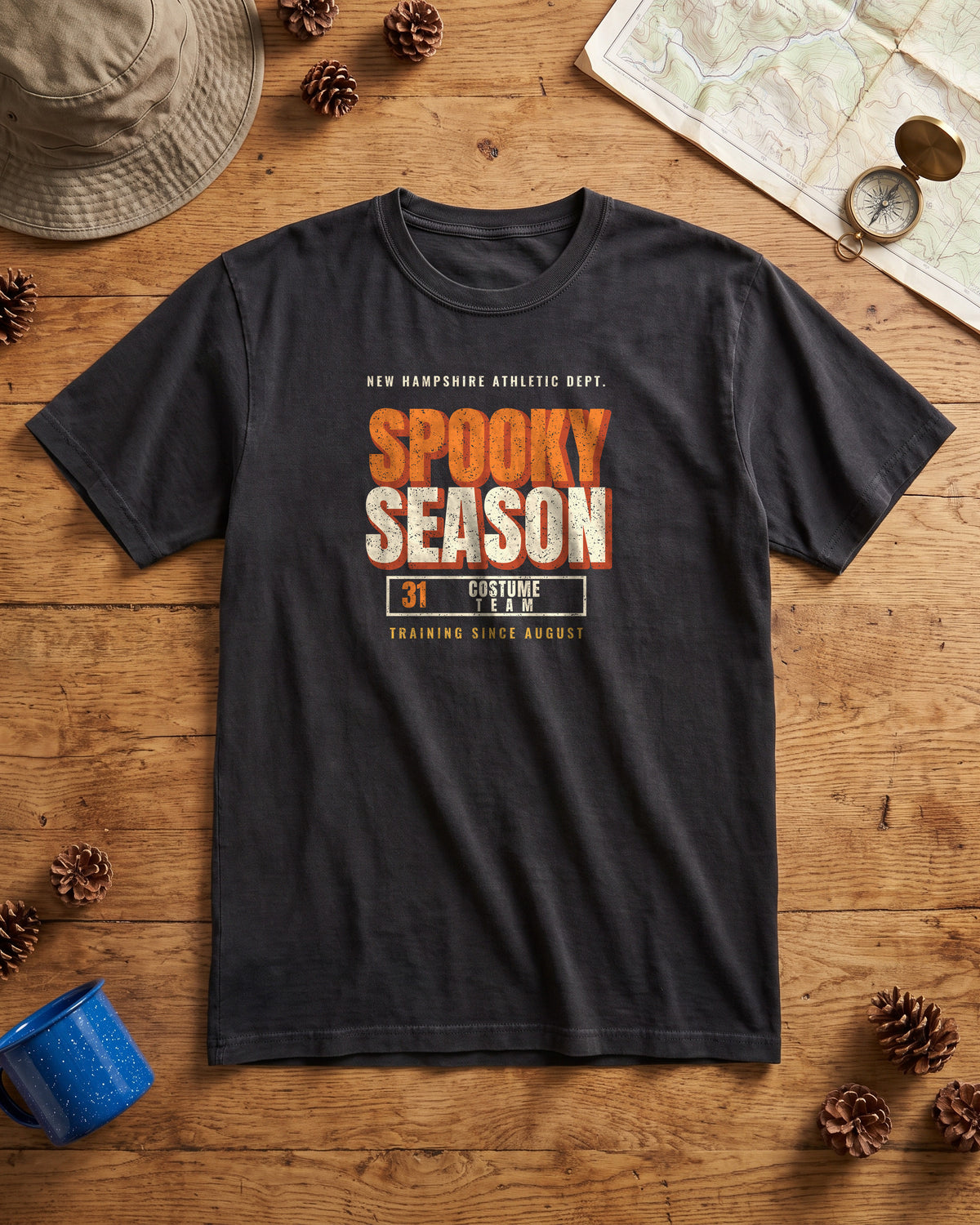 New Hampshire Spooky Season Athletic Dept. T-Shirt (photo)