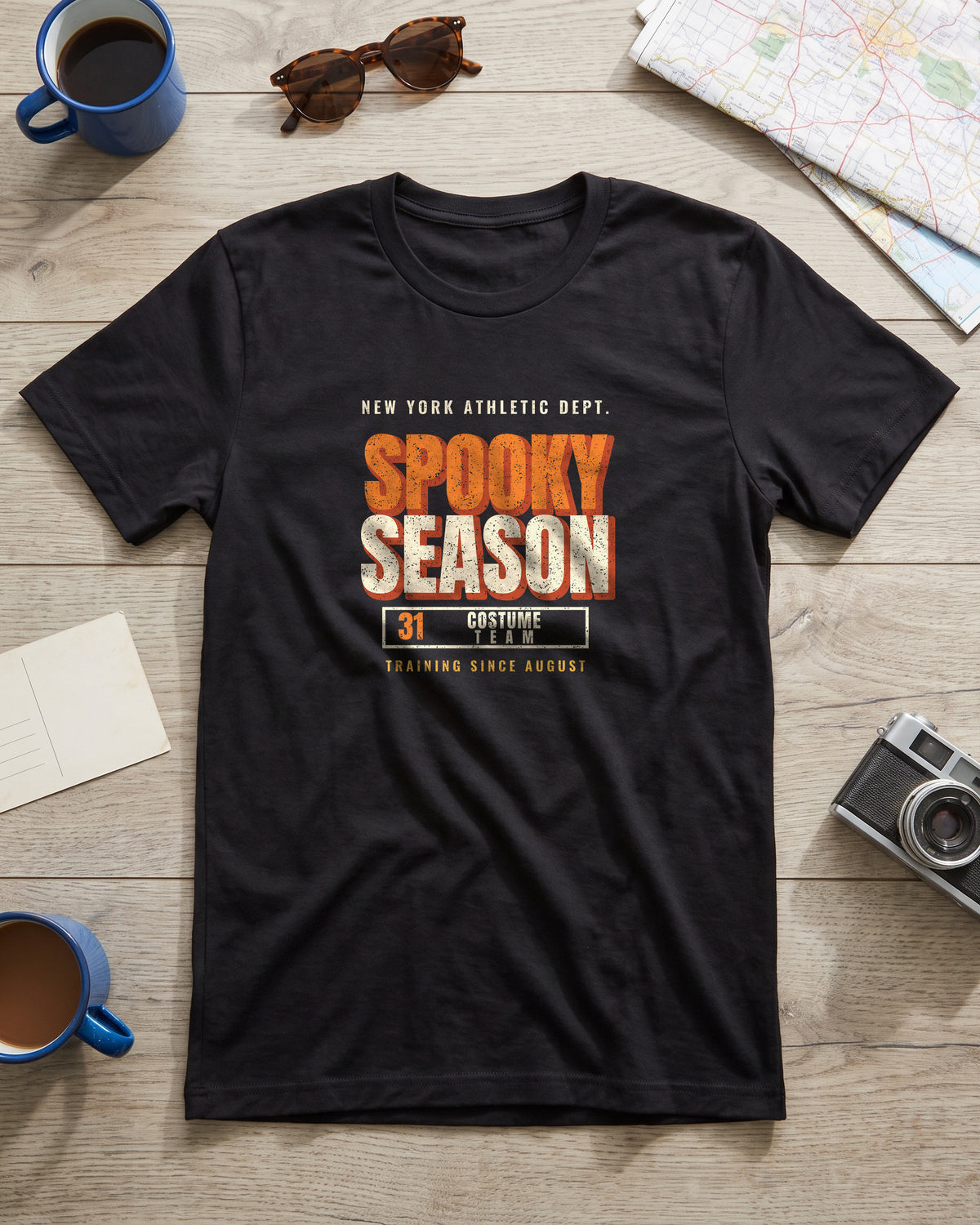 New York Spooky Season Athletic Dept. T-Shirt (photo)
