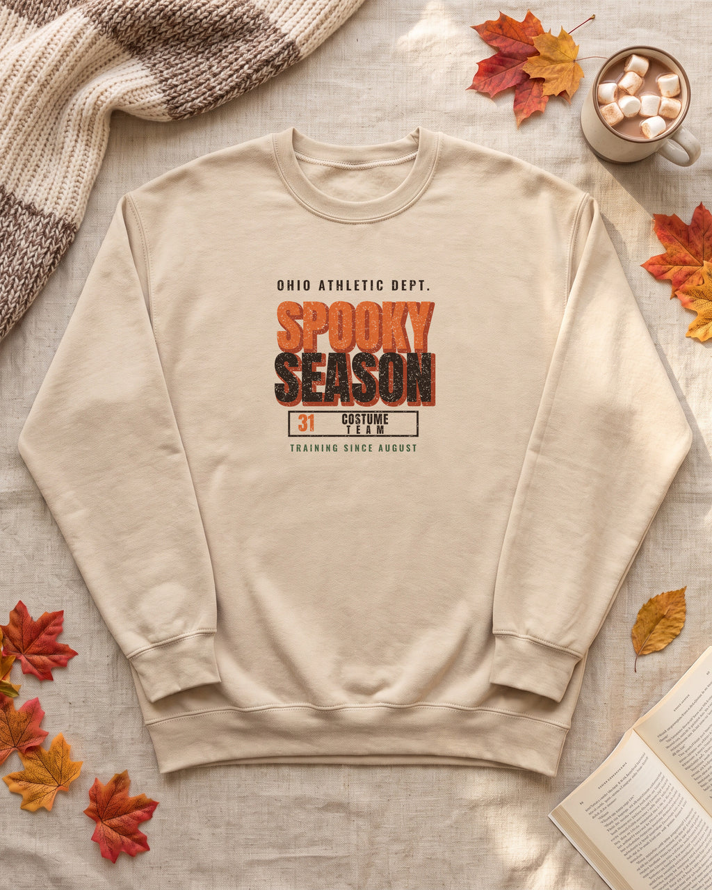 Ohio Spooky Season Athletic Dept. Crewneck Sweatshirt (photo)