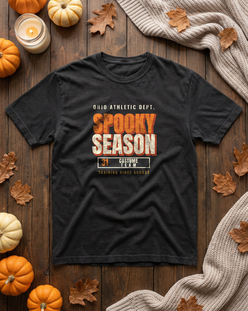 Ohio Spooky Season Athletic Dept. T-Shirt (photo)