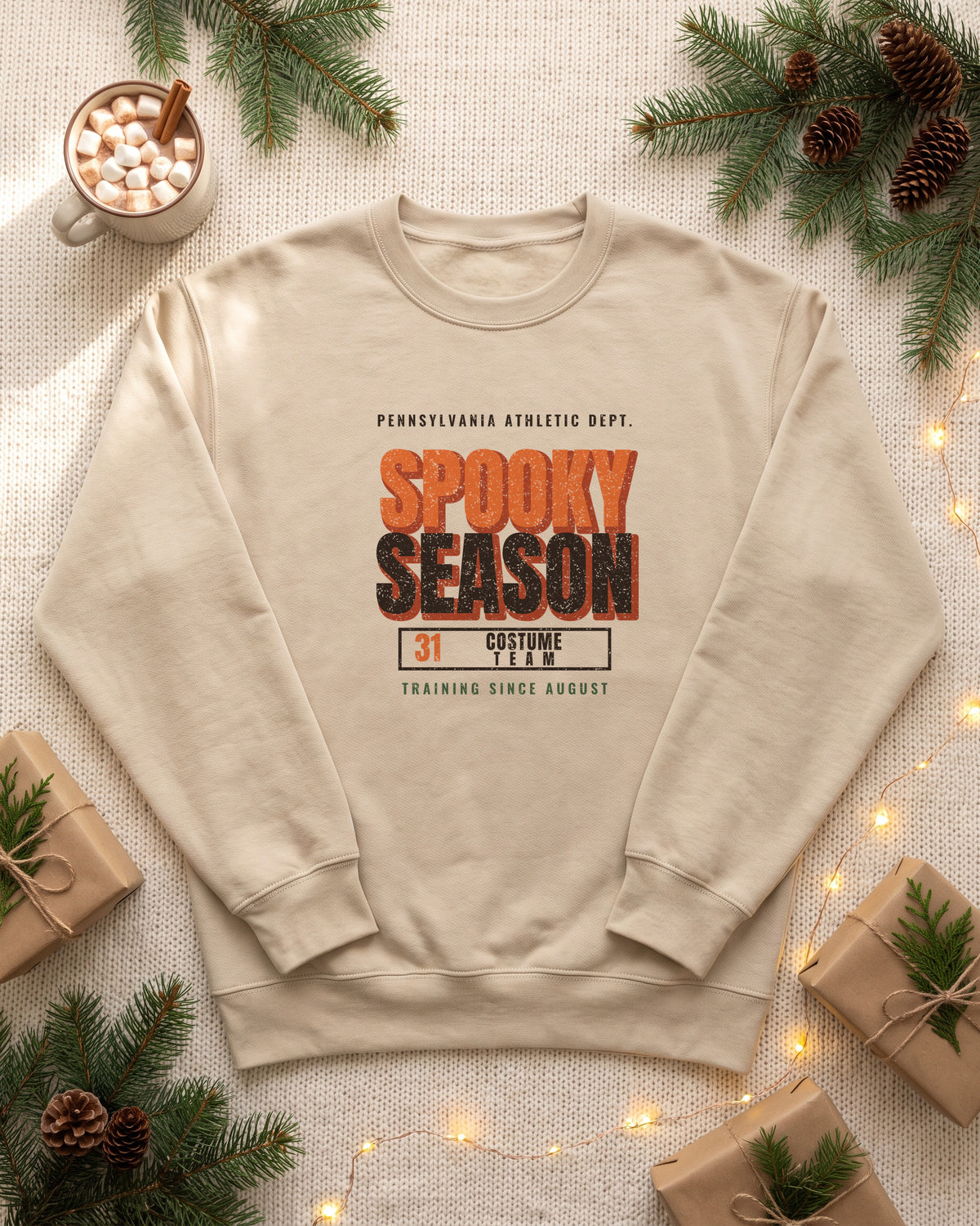 Pennsylvania Spooky Season Athletic Dept. Crewneck Sweatshirt (photo)