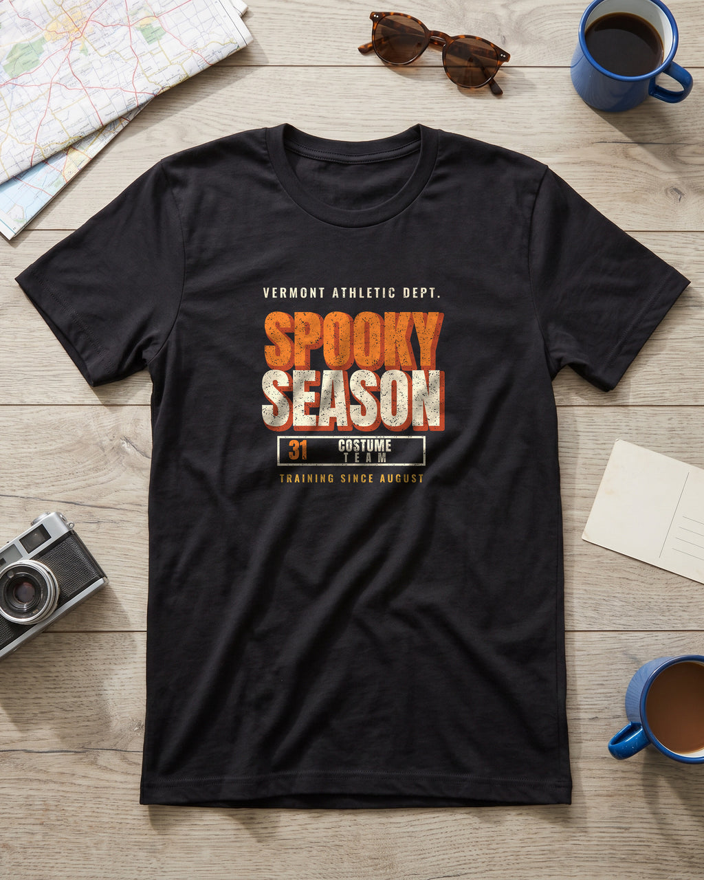 Vermont Spooky Season Athletic Dept. T-Shirt (photo)